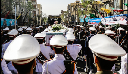 تشيييع جثامين الجنود المجهولين في طهران 