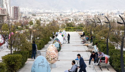 مهرجان تزيين البيض لعيد النيروز في طهران