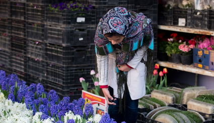 سوق الورود في طهران 