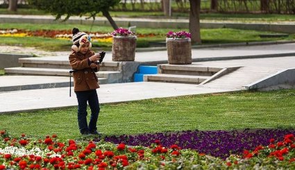 بالصور...حديقة الزهور في اصفهان
