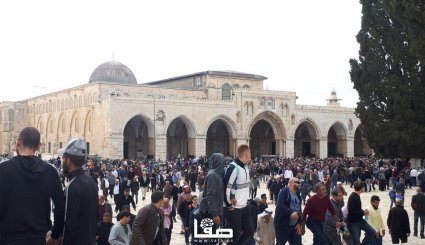  350 هزار نمازگزار برای اقامه نماز جمعه امروز وارد مسجدالاقصی شدند