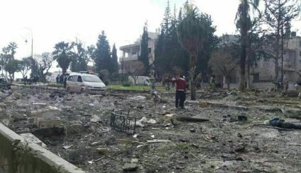 وقوع دو انفجار در ادلب سوریه با 13 کشته و 30 زخمی + تصاویر