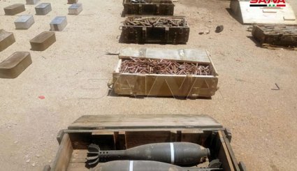 توقیف سلاح و مهمات قاچاق برای گروه‌های تروریستی در ادلب سوریه