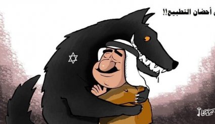 حماقت عادی سازی روابط امارات با رژیم صهیونیستی از دید کارتونیست‌های عرب