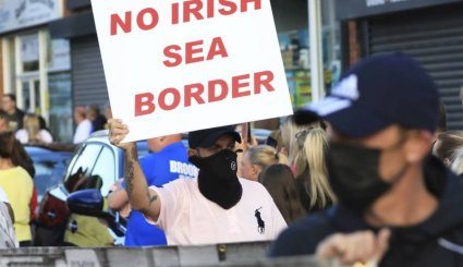 مؤيدو 'بريكست' يحتجون ضد 'بروتوكول أيرلندا الشمالية'