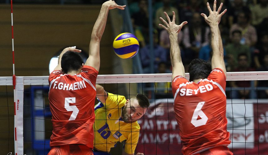 مسابقات والیبال انتخابی قهرمانی جهان بین تیم های ایران و قزاقستان | تصاویر
