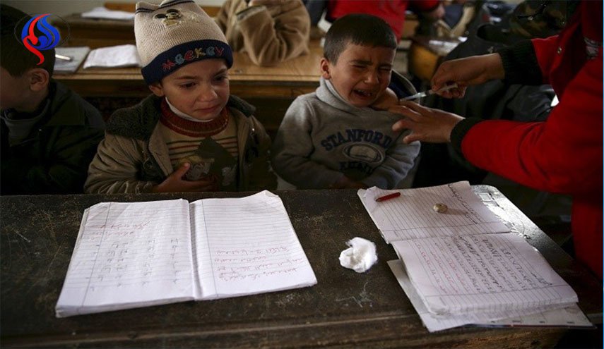واکسینه شدن بیش از 355 هزار کودک سوری علیه فلج اطفال