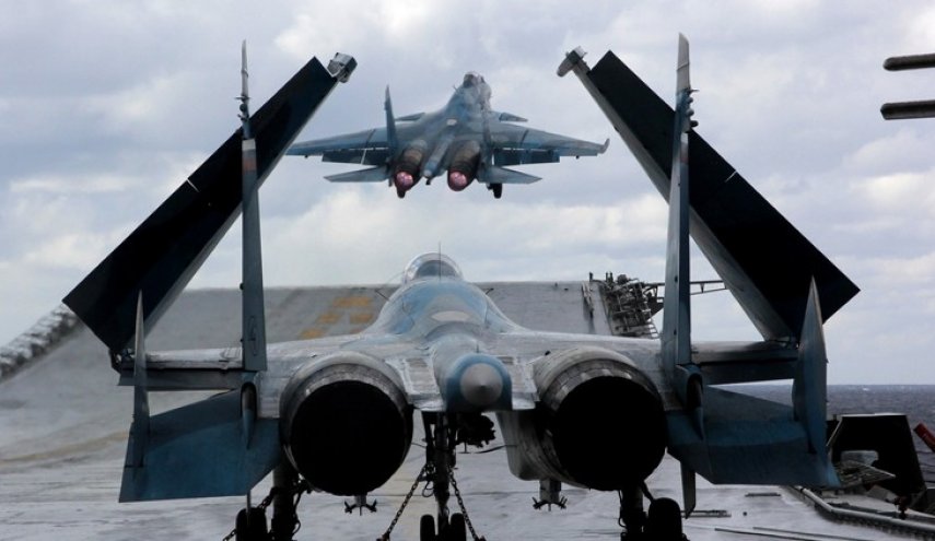 جنگنده‌های دریایی روس 1300 موضع داعش را منهدم کردند