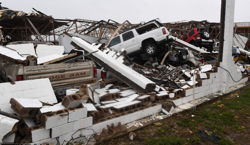 خسارت های توفان هاروی در آمریکا


