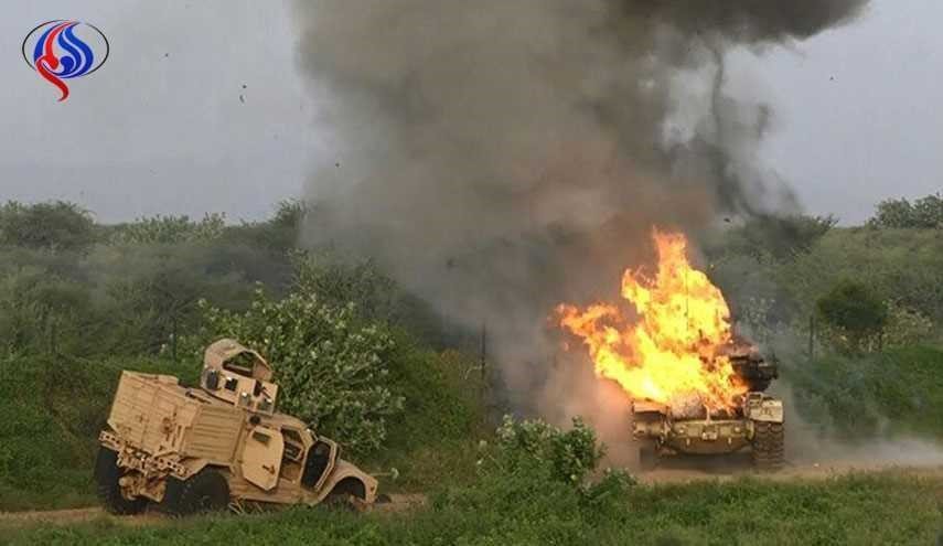 مزدوران ارتش سعودی در تیررس تک تیراندازان یمنی