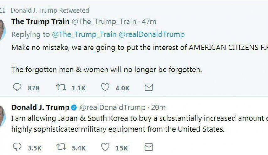 اجازه ای که ترامپ به ژاپن و کره جنوبی داد