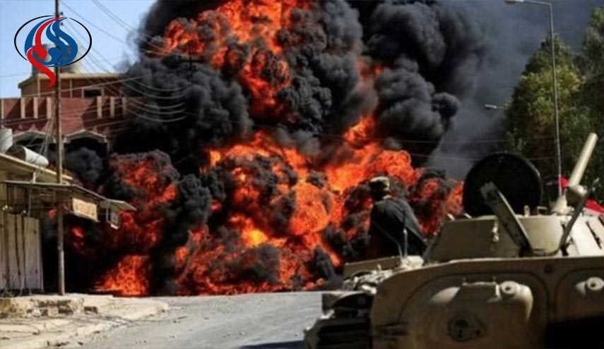 انفجار مقرهای داعش در الحویجه عراق
