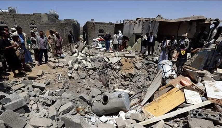 حمله جنگنده‌های سعودی به بازاری در یمن

