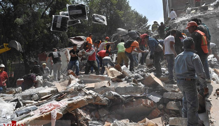 افزایش شمار قربانیان زمین لرزه مکزیک به 224 نفر