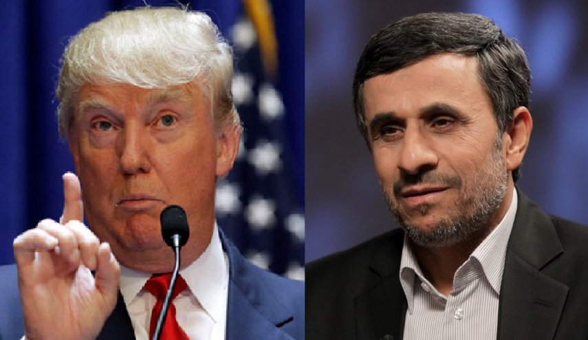 واکنش احمدی نژاد به صحبت های ضد ایرانی ترامپ