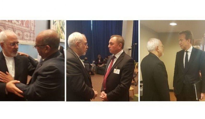 دیدار وزیران امور خارجه الجزایر، بلاروس و نروژ با ظریف