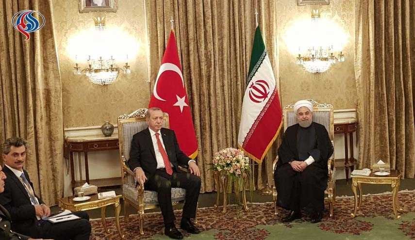 اردوغان يؤكد عزم تركيا على تنمية العلاقات مع ايران في شتى المجالات