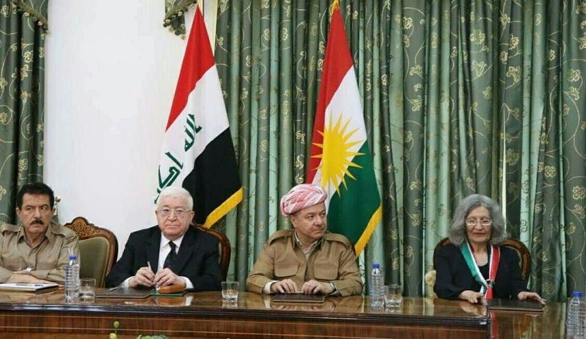 بالصور .. ‏جانب من اجتماع الحزبين الرئيسيين في شمال العراق بحضور معصوم وبارزاني