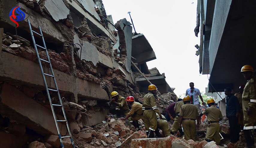 مصرع 5 بانهيار مبنى في بنجالورو الهندية