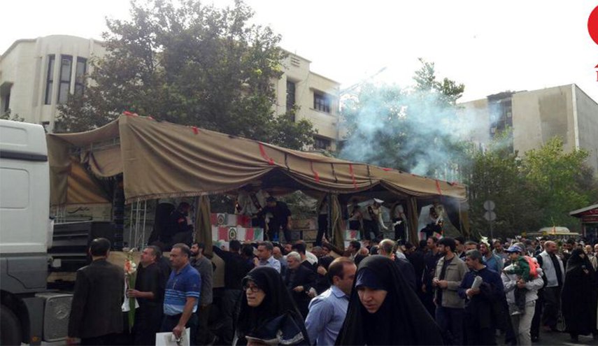 تشییع با شکوه پیکر 54 شهید ناجا در تهران
