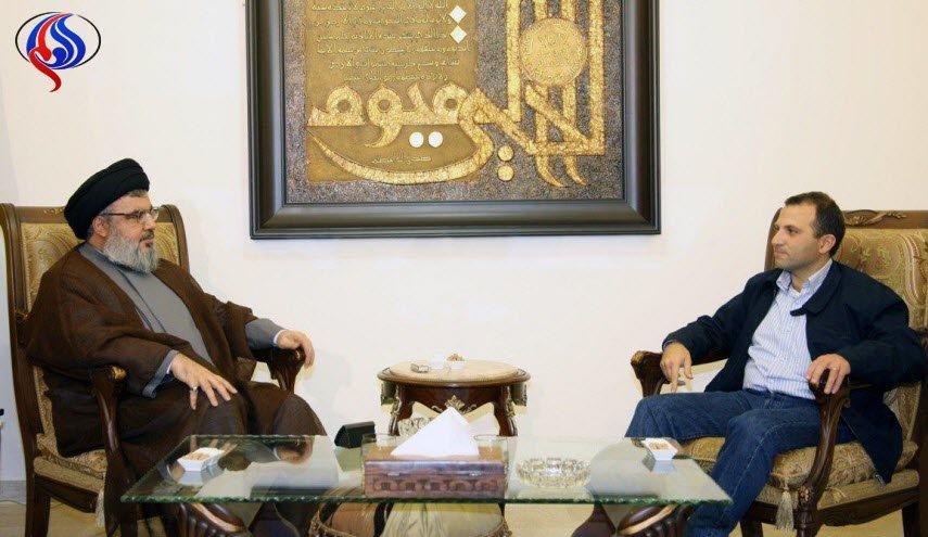 «جبران باسیل» با دبیرکل حزب الله دیدار کرد
