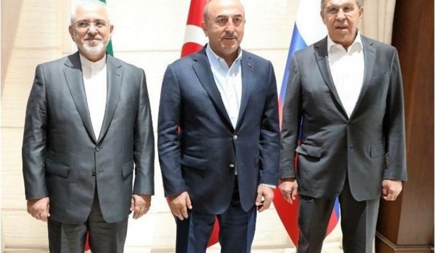 نشست سه جانبه وزرای خارجه ایران، روسیه و ترکیه 