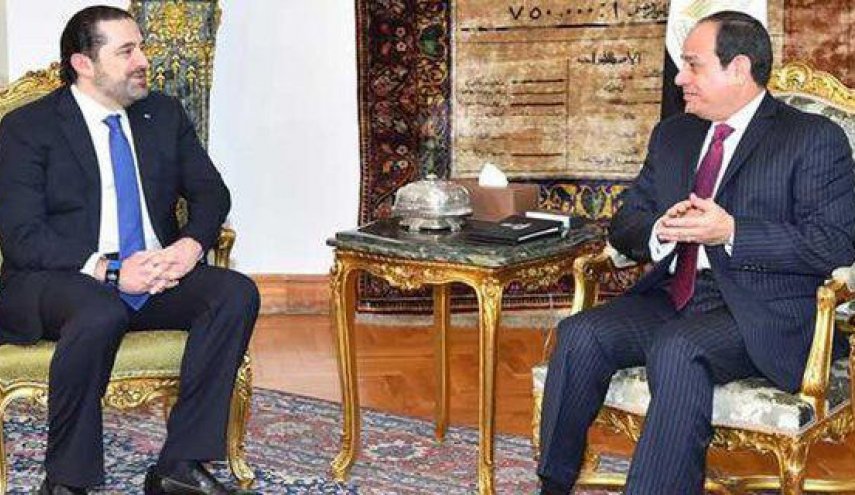 سعد حریری با رئیس جمهور مصر دیدار و گفتگو کرد
