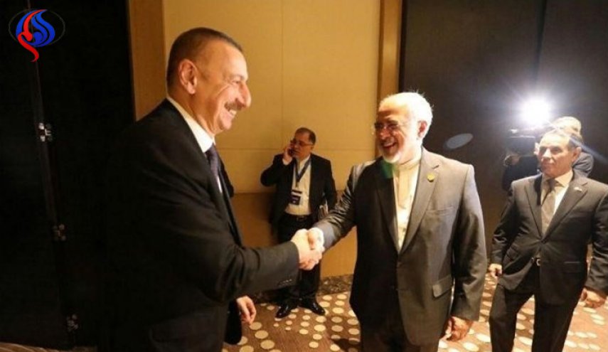 ظريف يبحث ورئيس اذربيجان العلاقات الثنائية وقضايا المنطقة