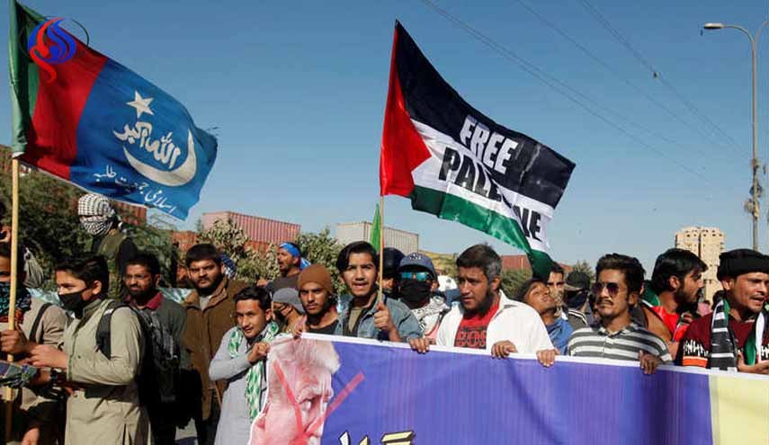احتجاجات عارمة في كراتشي ضد قرار ترامب بشأن القدس