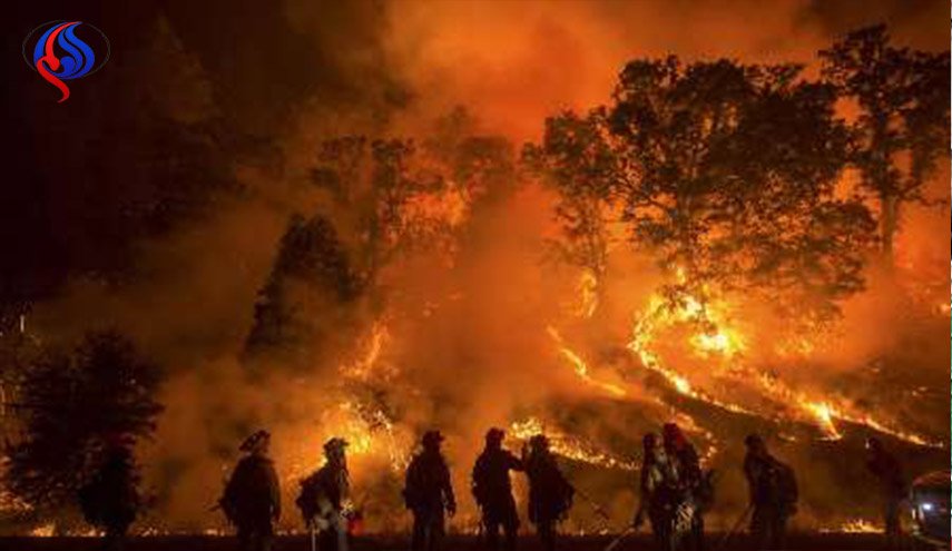 حريق غابات كاليفورنيا يصبح الاكبر في تاريخ الولاية 