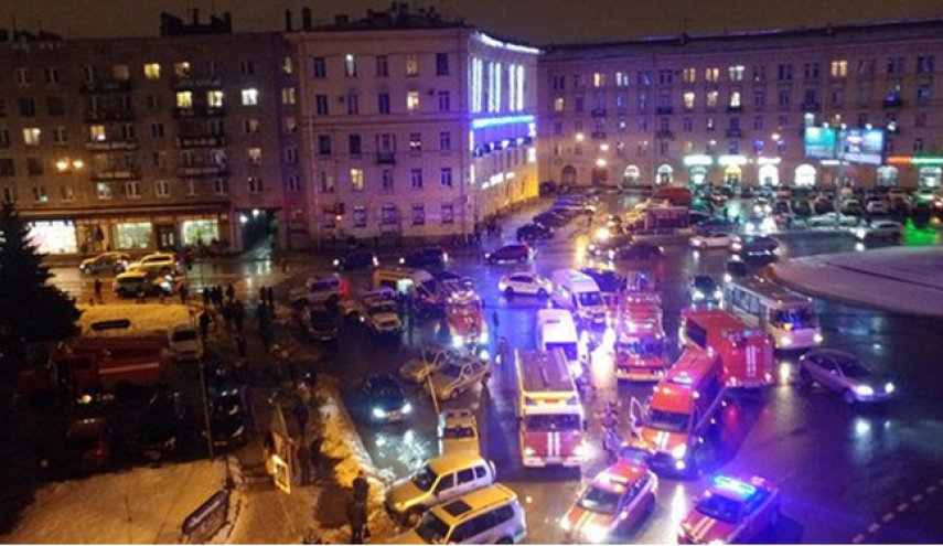 10 جرحى جراء انفجار في مركز تجاري بسان بطرسبورغ 