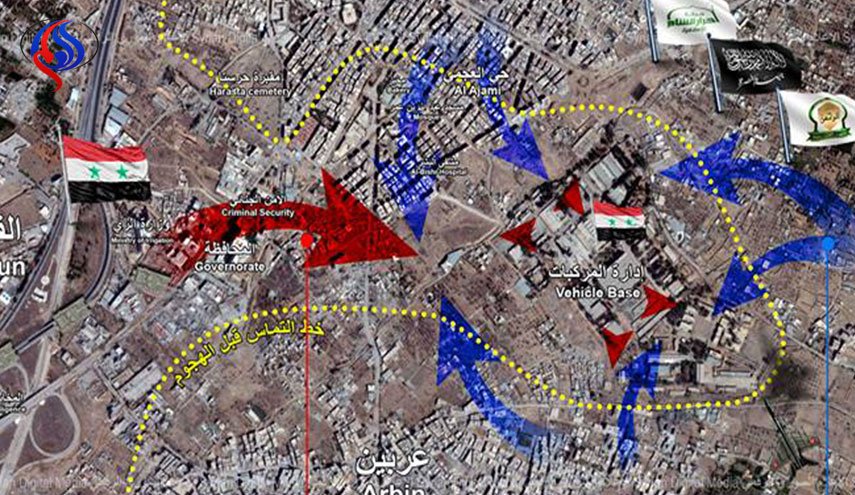 بالخريطة والتفاصيل: هل تقسم إدارة المركبات الغوطة الشرقية إلى قسمين؟