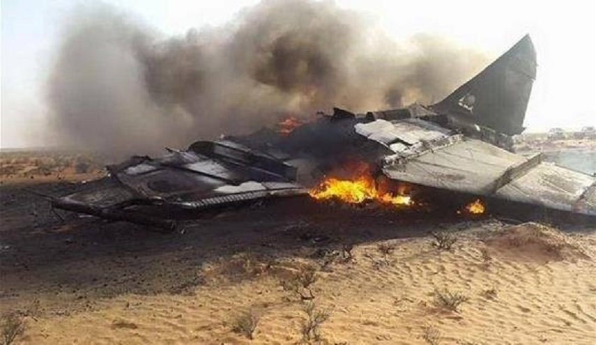إسقاط طائرة حربية للعدوان السعودي في صعدة باليمن