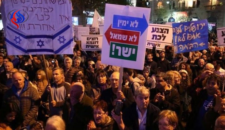 تظاهرات علیه نتانیاهو در تل آویو