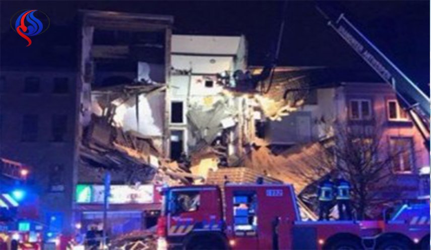  مقتل شخصين في انفجار دمر مباني في بلجيكا