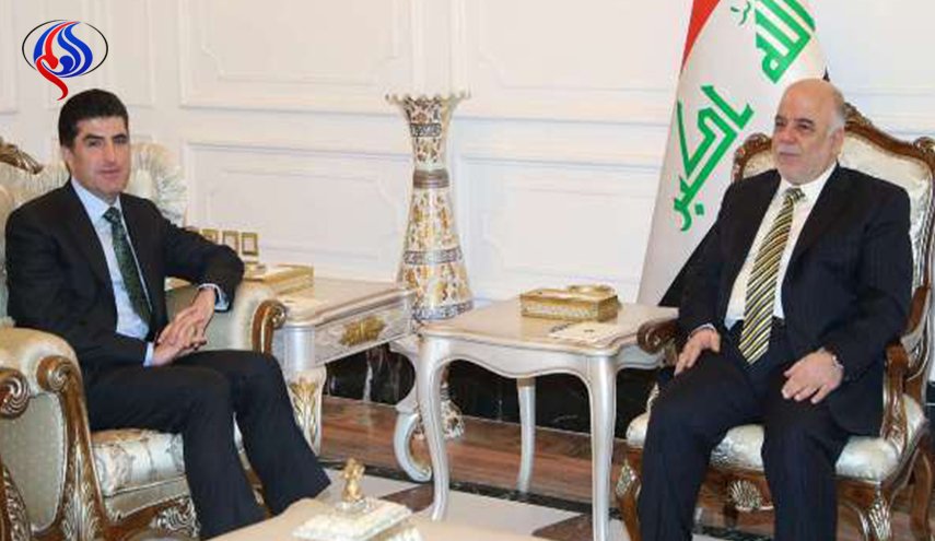 العبادي يعقد اجتماعاً مع نيجرفان البارزاني في بغداد