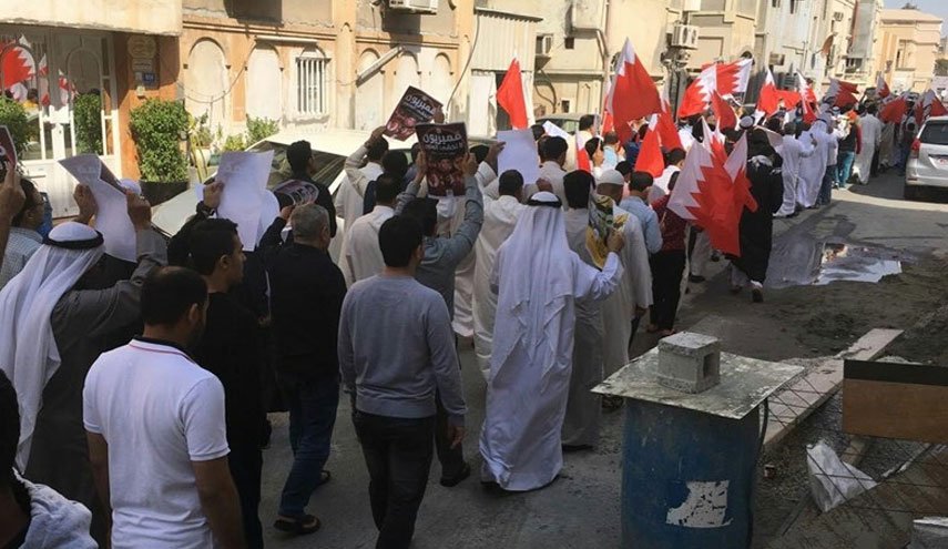 تظاهرات بحرینی ها در حمایت از آیت الله عیسی قاسم 