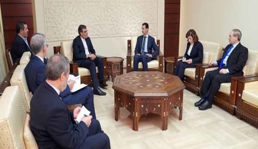 جابری انصاری با بشار اسد دیدار و گفتگو کرد