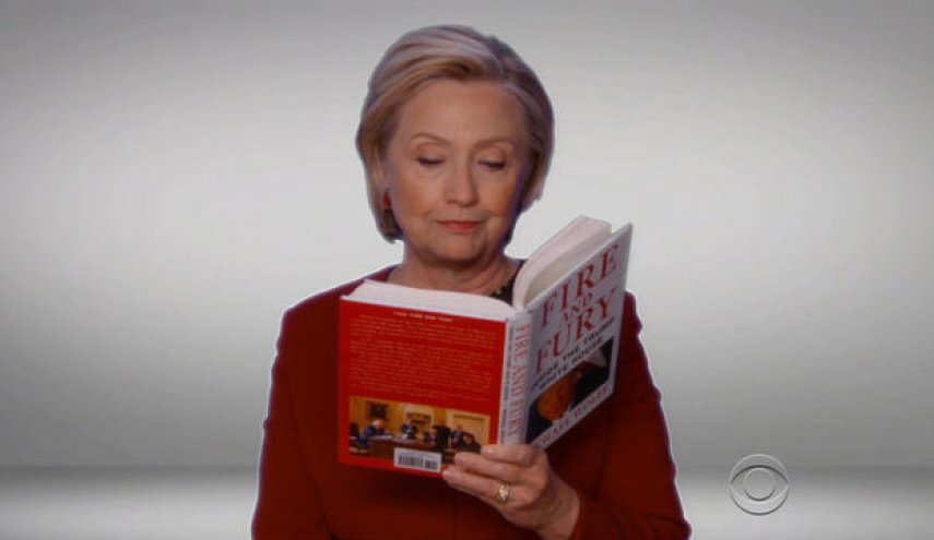 Hillary Clinton reads 