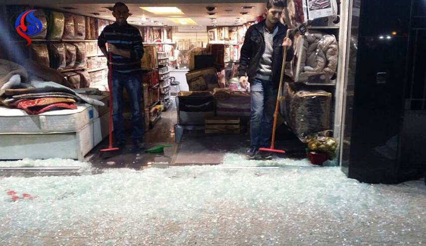 اصابات بقذائف اطلقها المسلحون على حي المزة بدمشق+صور