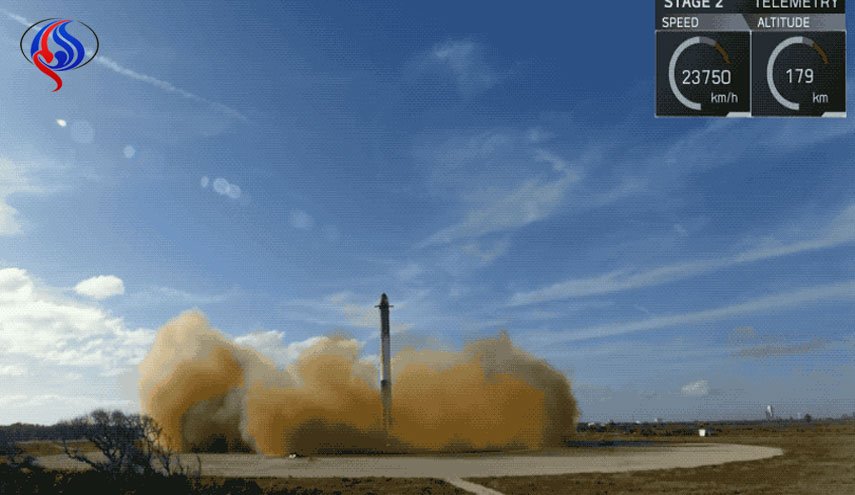 بزرگترین موشک دنیا به فضا رفت