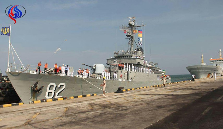 مجموعة بحرية إيرانية ترسو في ميناء كولومبو بسريلانكا