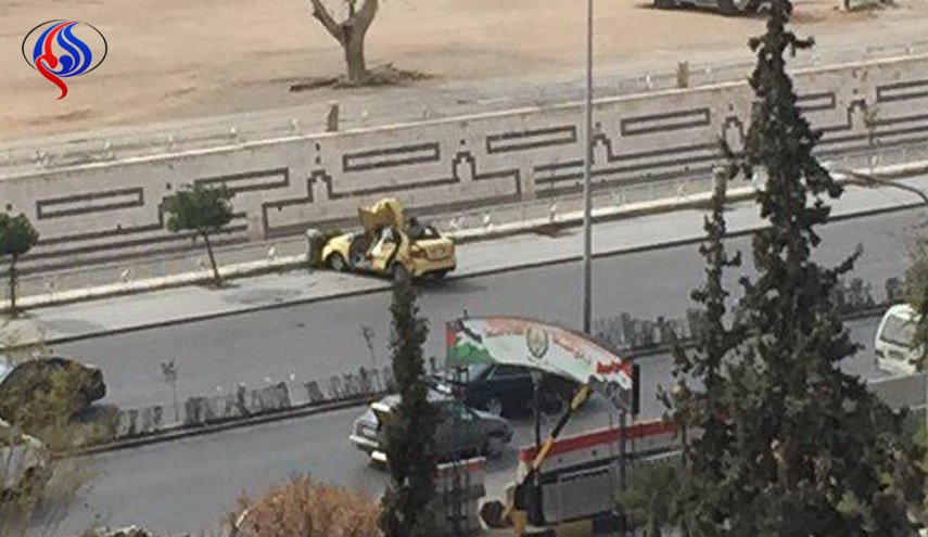 بالصورة.. إصابات بقذائف المسلحين في محيط جسر الرئيس بدمشق