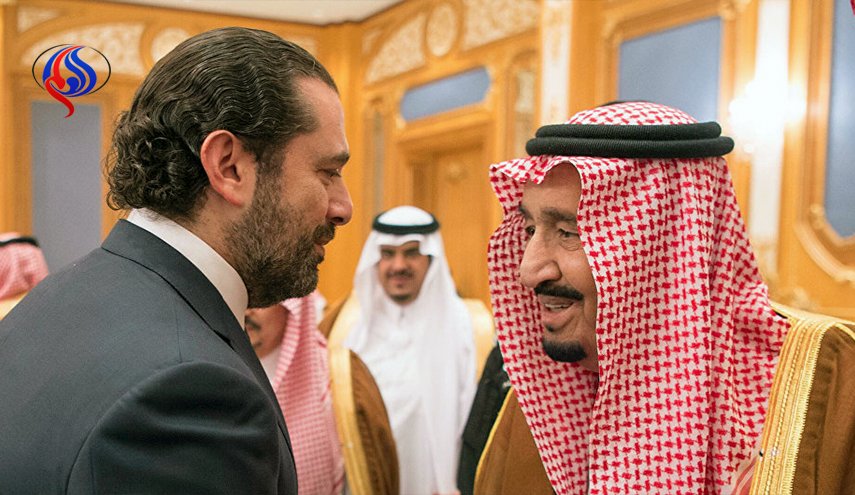 دیدار شاه عربستان سعودی و سعد الحریری در ریاض