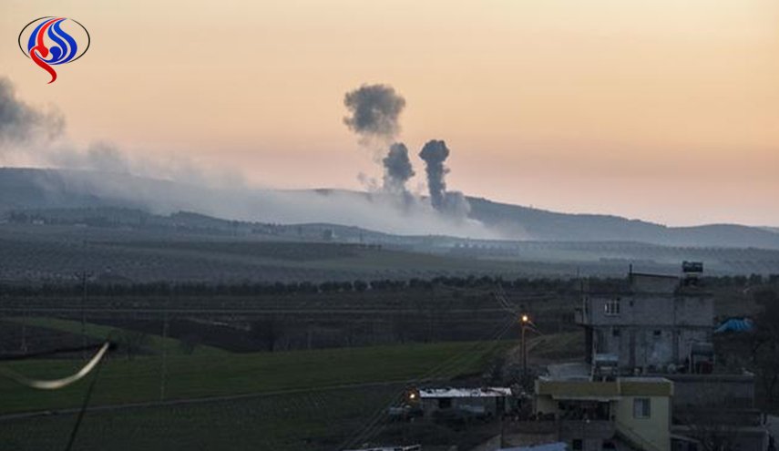 الجيش التركي يقصف قرية مشعلة التابع بناحية شرا، بريف عفرين