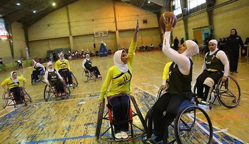 سيدات ايران يحققن رابع فوز في بطولة اسيا بكرة السلة على الكراسي المتحركة