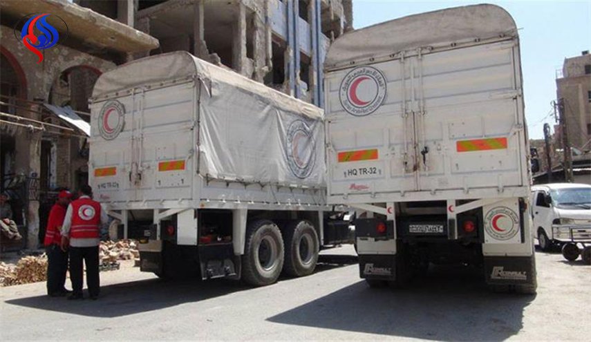 وصول ٣٤٠ طناً من المساعدات الغذائية إلى الغوطة الشرقية