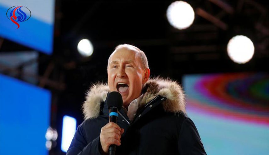 بوتين يشكر الناخبين بعد فوزه في الانتخابات