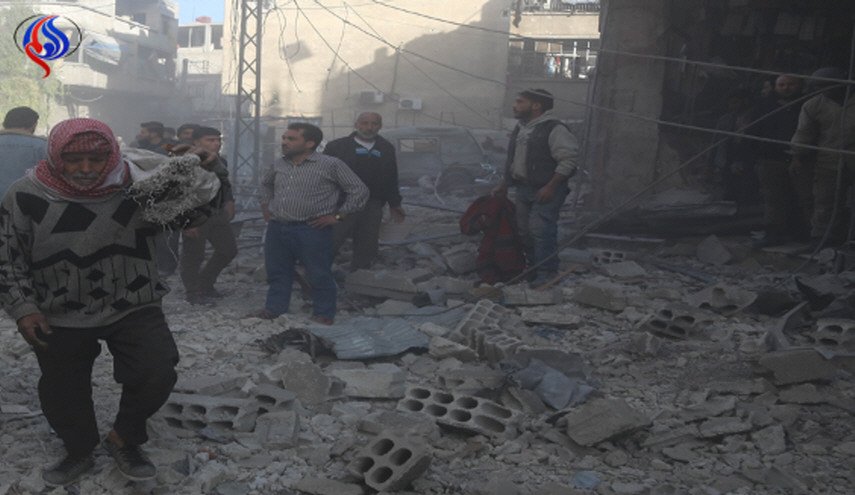 شهادت 35 نفر در حمله ای خمپاره ای به بازاری در دمشق