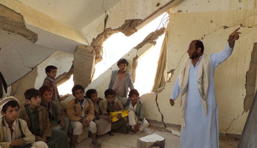 ﻿ 2641 منشأة تعليمية يمنية استهدفها التحالف السعودي في 3 سنوات